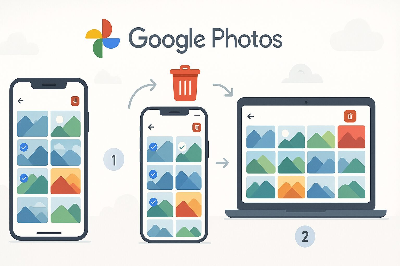 How to delete photos from Google photos