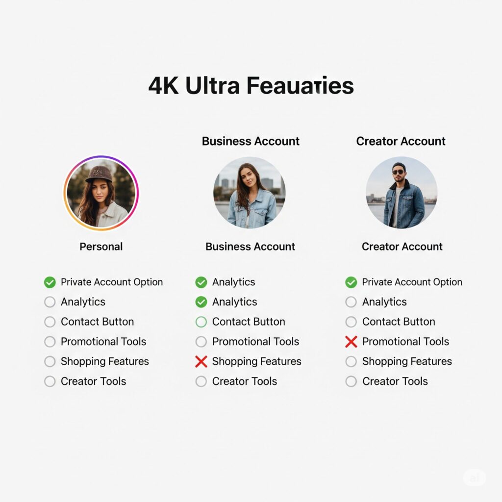 Account Types Comparison