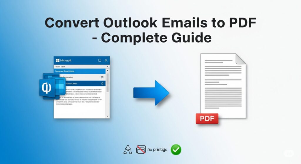 How to Save Outlook Email as PDF