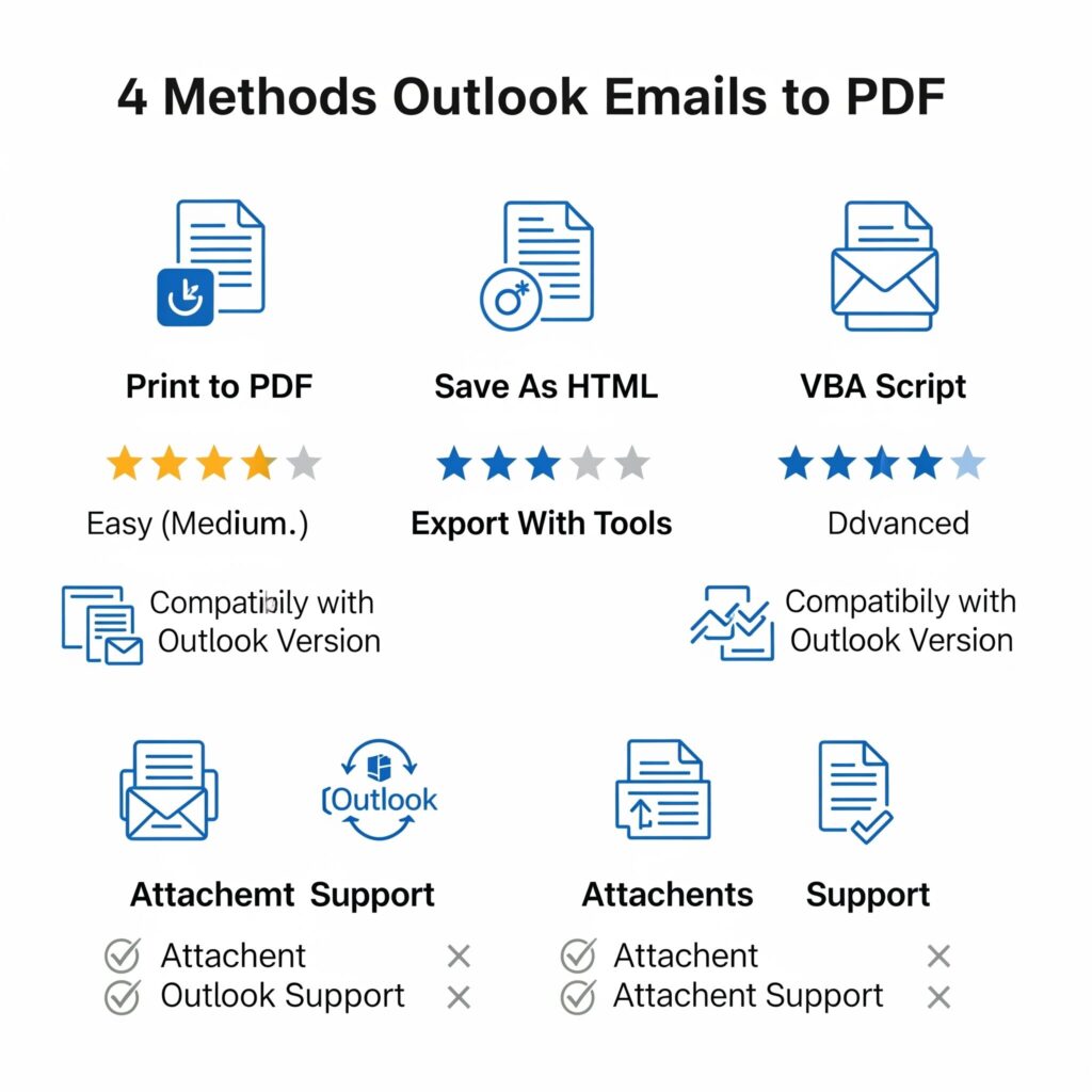 How to Save Outlook Email as PDF