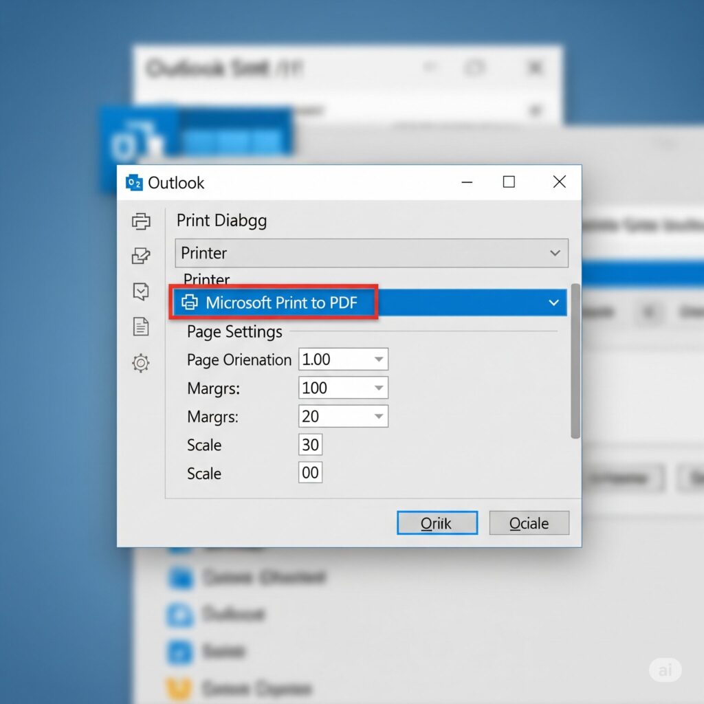 How to Save Outlook Email as PDF