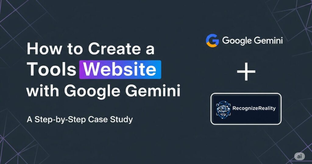 Tools Website with Google Gemini