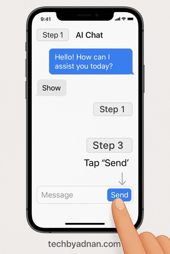 How to text in Poly AI tutorial guide