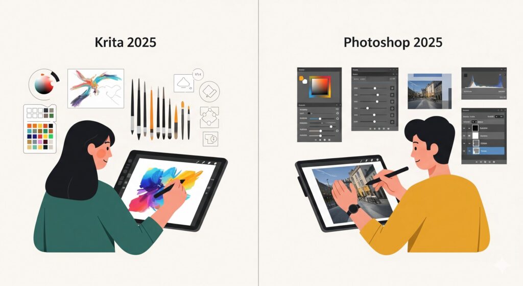 Krita vs Photoshop
