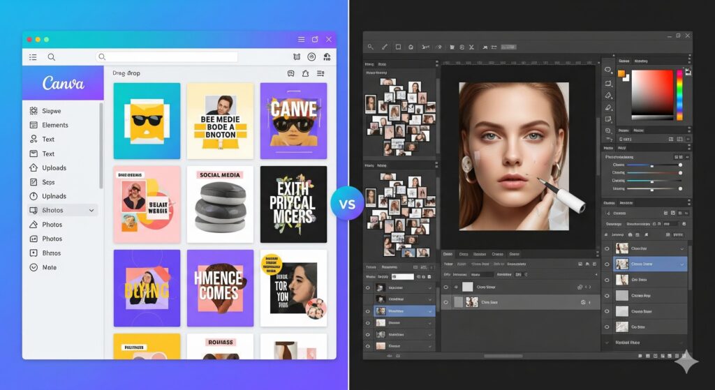 Canva vs Photoshop