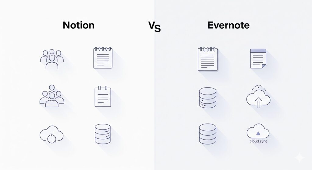Notion vs Evernote