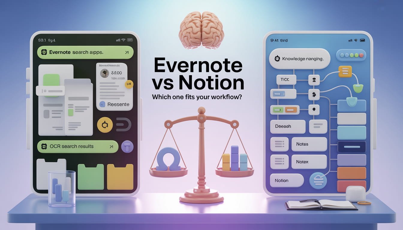 Evernote vs. Notion - Which is the Better Note-Taking App in 2026